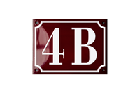 DUBORG HUSNUMMER Emaljeskilte