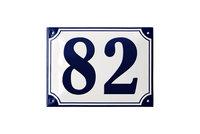 DUBORG HUSNUMMER Emaljeskilte