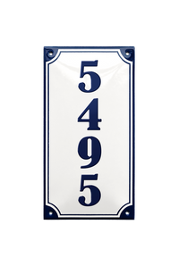 NORLUND HUSNUMMER Emaljeskilte