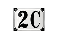 DUBORG HUSNUMMER Emaljeskilte