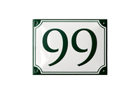 DUBORG HUSNUMMER Emaljeskilte